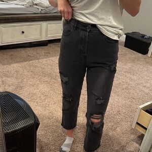 PacSun Charcoal Distressed Jeans